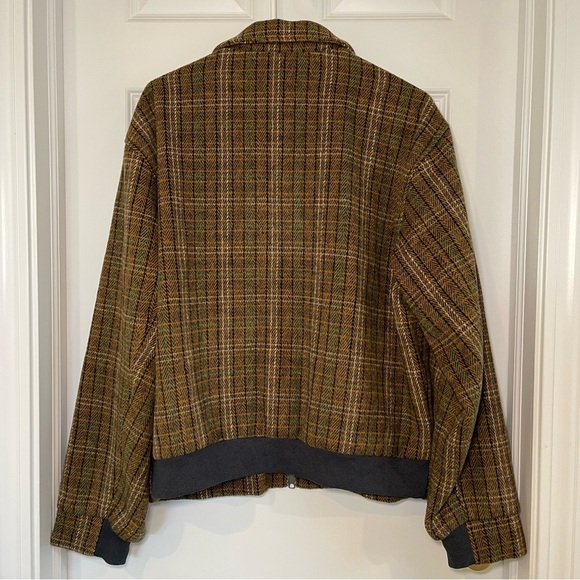 Urban Outfitters Plaid Brushed Zip Jacket Size Large - Picture 3 of 8